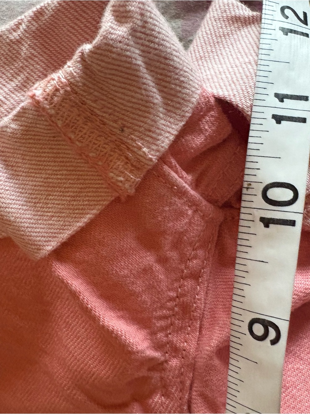 Levi's 501 Original Coral Pink High Rise Denim Shorts Size 29 - Picture 13 of 13
